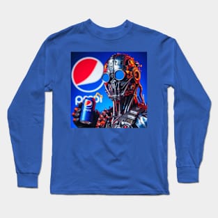 Steampunk Pepsi Man Long Sleeve T-Shirt